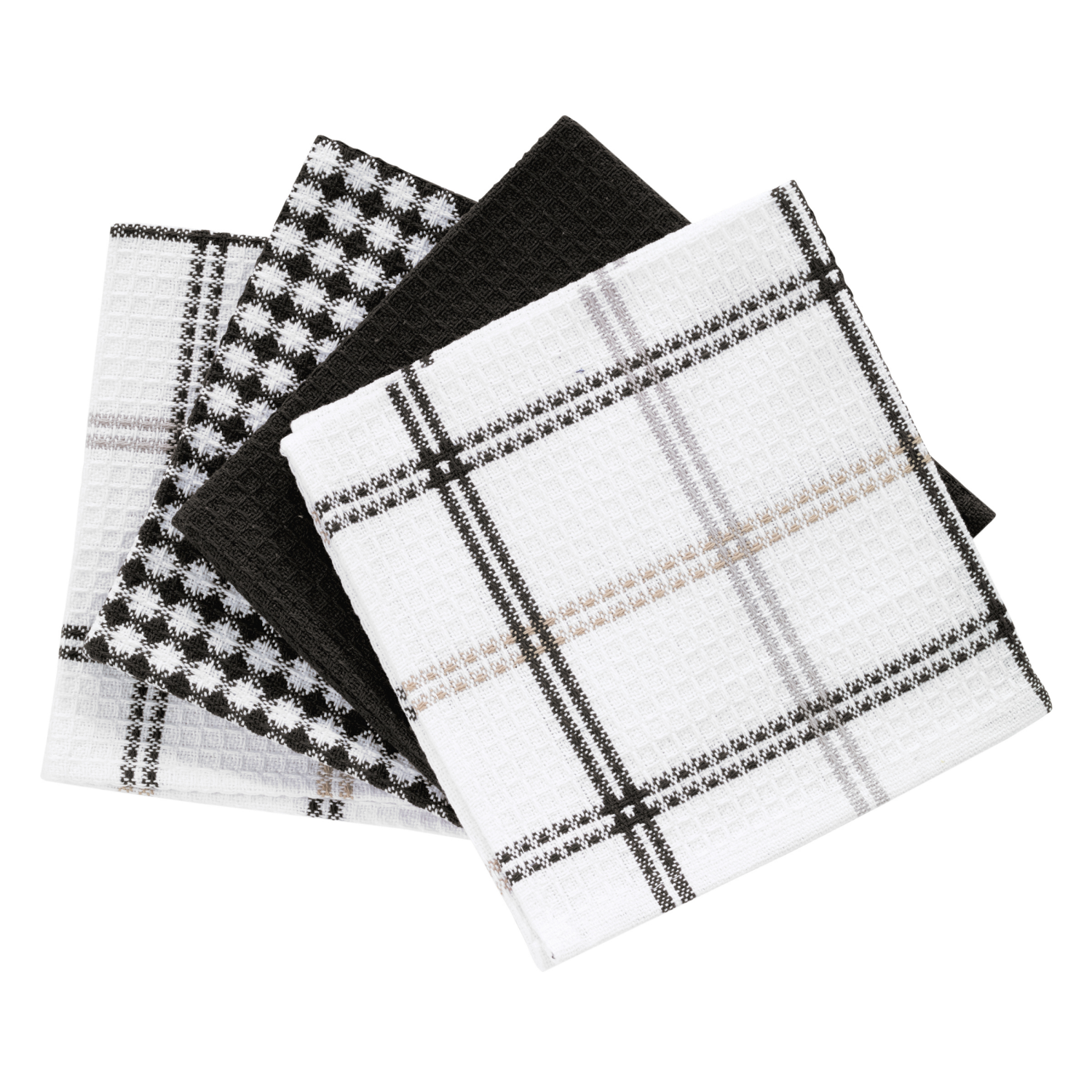 slide 1 of 1, T-fal T Fal T-Fal 4pc Waffle Dish Cloth Neutral, 4 ct