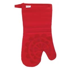 T-Fal Medallion Silicon Oven Mitt Red