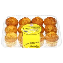 Cafe Valley Lemon Poppyseed Mini Muffins, 12 Each
