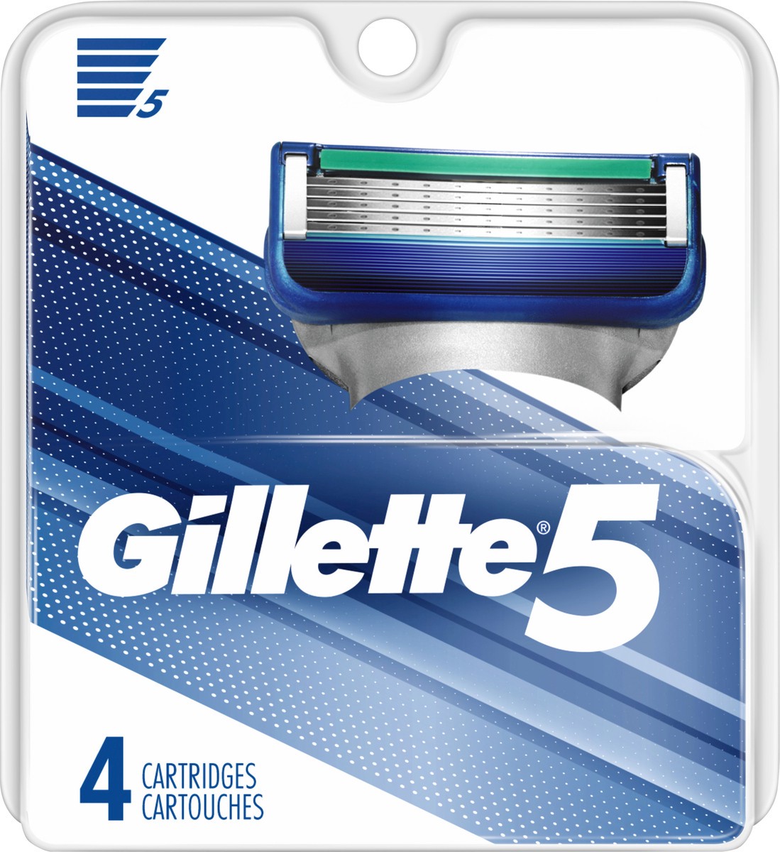 slide 3 of 3, Gillette5 Men's Razor Blade Refills by Gillette, 4 Count, 4 ct