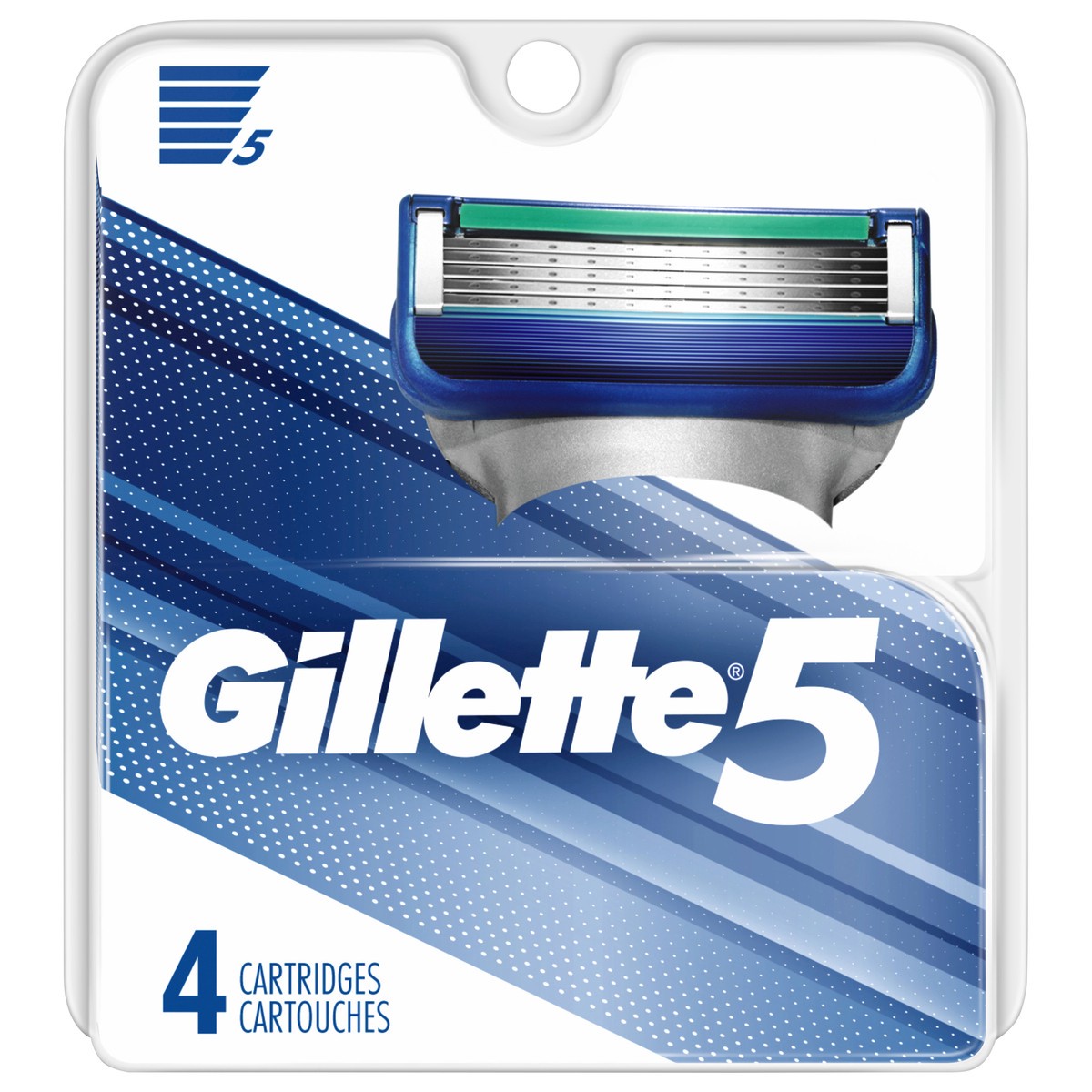 slide 1 of 3, Gillette5 Men's Razor Blade Refills by Gillette, 4 Count, 4 ct