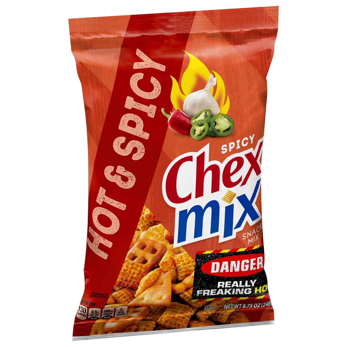 slide 4 of 9, Chex Mix Hot & Spicy Blend Savory Snack Mix, 8.75 oz, 8.75 oz