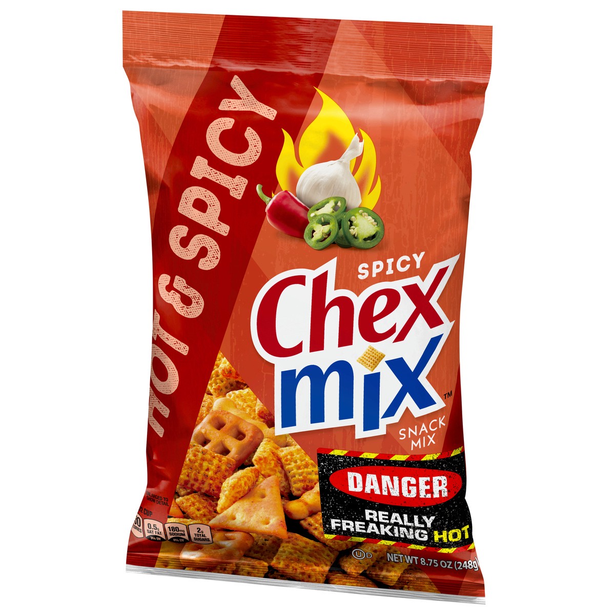 slide 2 of 9, Chex Mix Hot & Spicy Blend Savory Snack Mix, 8.75 oz, 8.75 oz