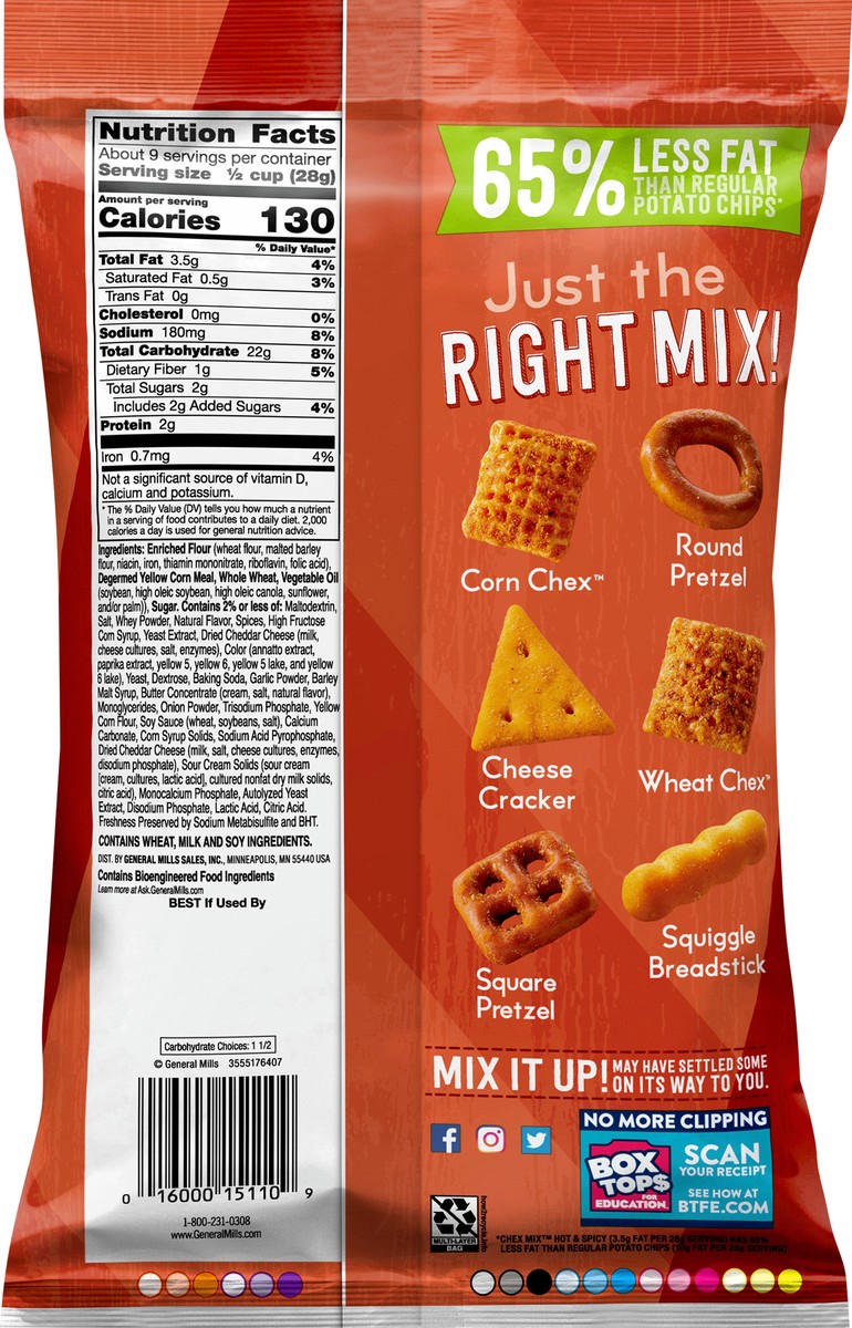 slide 6 of 9, Chex Mix Hot & Spicy Blend Savory Snack Mix, 8.75 oz, 8.75 oz