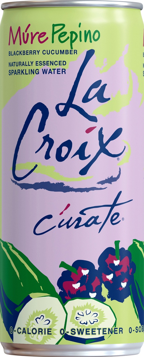 slide 7 of 8, La Croix Mure Pepino Curate Sparkling Water Single Can, 12 oz