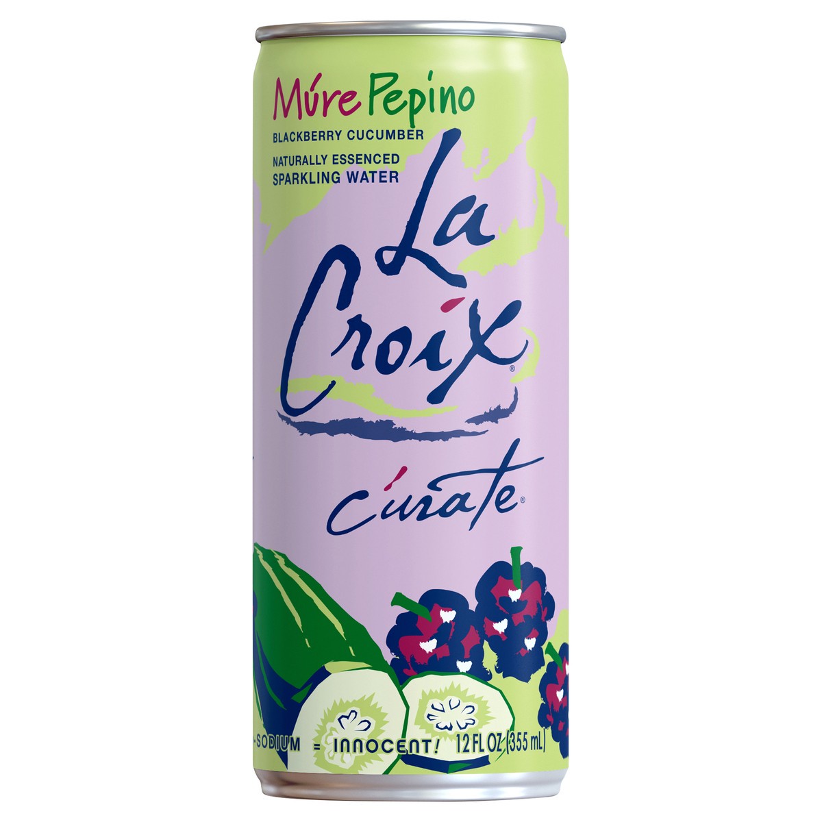 slide 1 of 8, La Croix Mure Pepino Curate Sparkling Water Single Can, 12 oz