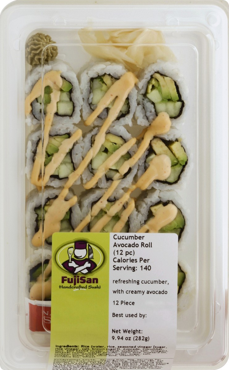 slide 4 of 4, Fujisan Cucumber Avocado Roll 12 ea, 12 ct