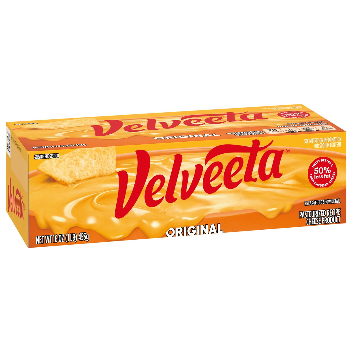 slide 9 of 9, Velveeta Original Pasteurized Recipe Cheese Product, 16 oz Block, 16 oz