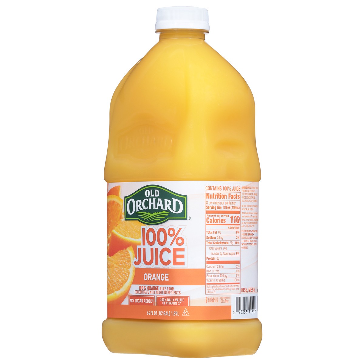 slide 5 of 12, Old Orchard Orange 100% Juice 64 fl oz, 64 fl oz