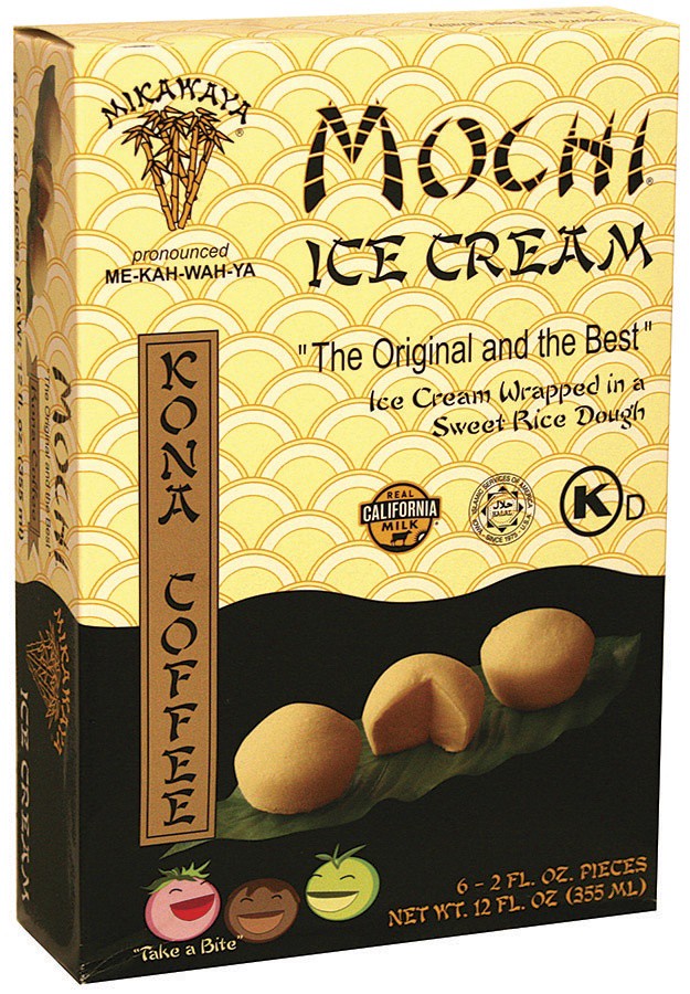 slide 1 of 1, Mochi Kona Coffee Ice Cream, 6 ct