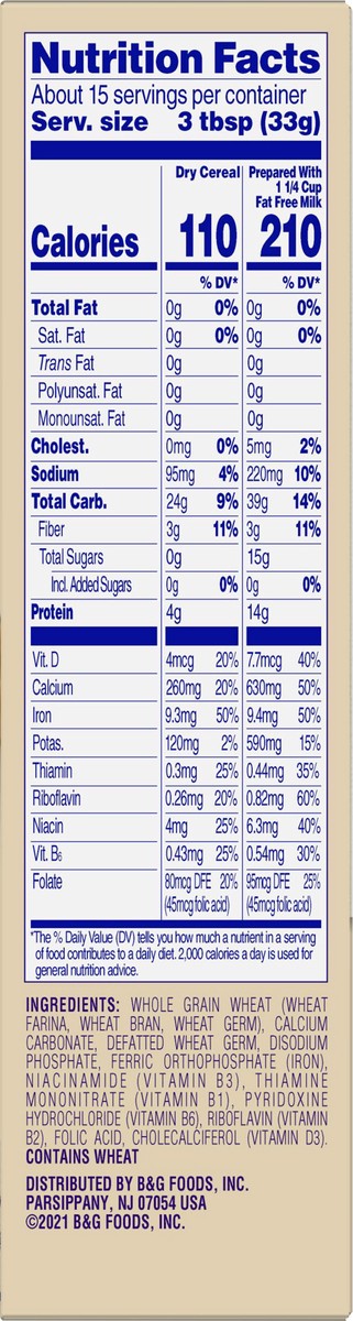 slide 12 of 13, Cream of Wheat Whole Grain Hot Cereal 18 oz, 18 oz