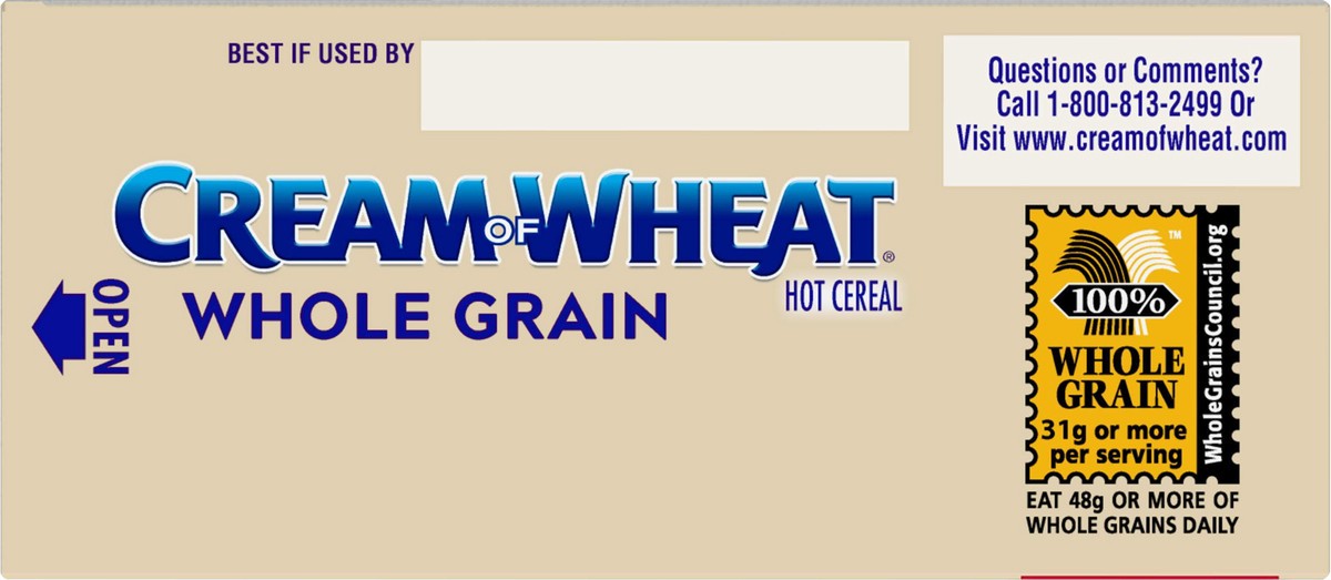 slide 13 of 13, Cream of Wheat Whole Grain Hot Cereal 18 oz, 18 oz