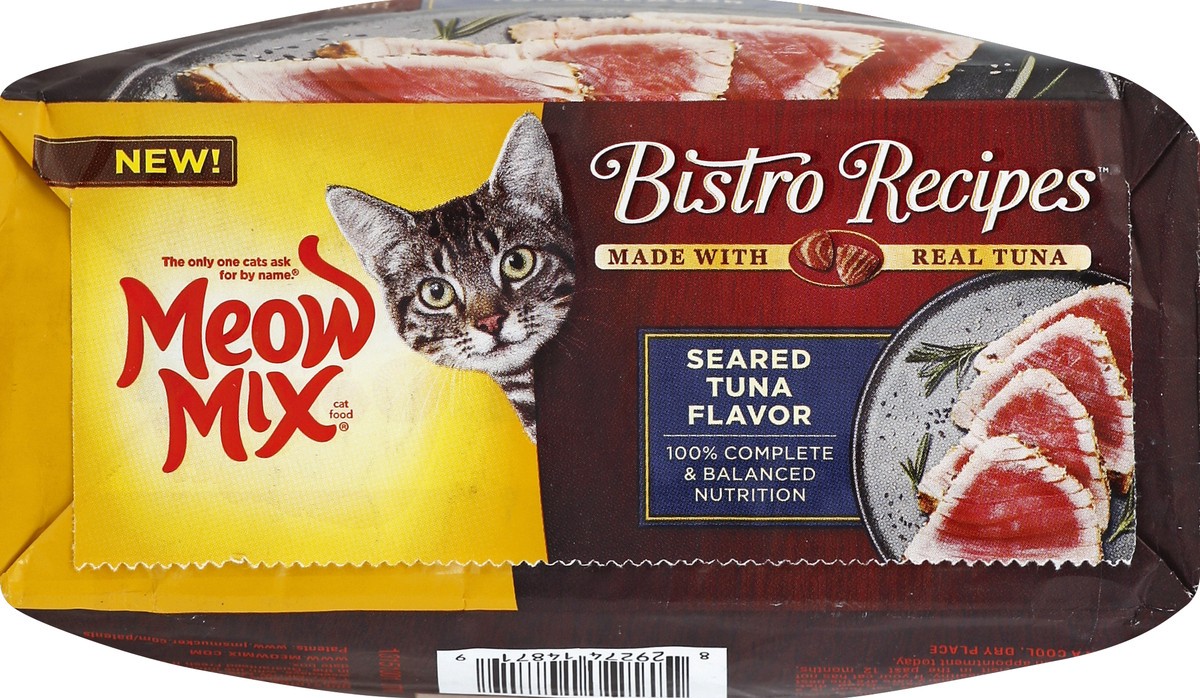 slide 4 of 6, Meow Mix Bistro Recipes Seared Tuna Flavor Dry Cat Food, 3 lb
