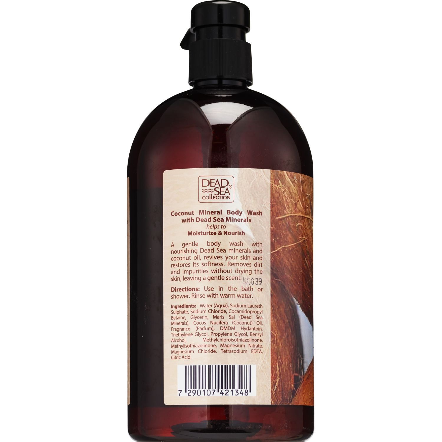 slide 3 of 3, Dead Sea Coconut Mineral Body Wash, 33.8 Oz., 1 ct