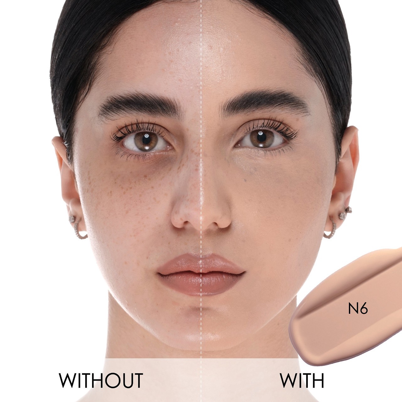 slide 2 of 10, NATASHA DENONA Hy-Glam Brightening & Hydrating Medium to Full Coverage Crease Proof Serum Concealer N6, 0.25 oz / 7.39 ml