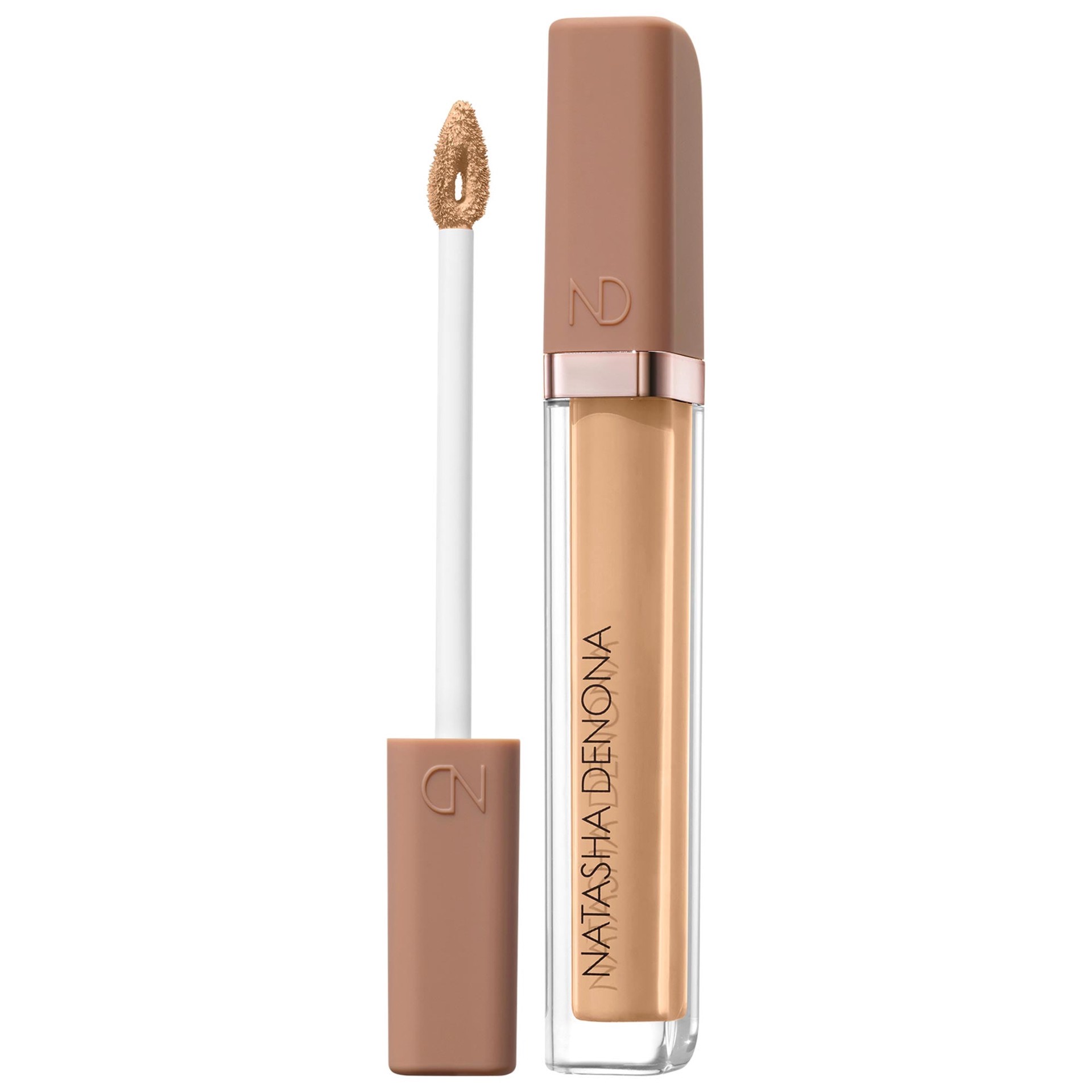 slide 1 of 10, NATASHA DENONA Hy-Glam Brightening & Hydrating Medium to Full Coverage Crease Proof Serum Concealer YN6, 0.25 oz / 7.39 ml