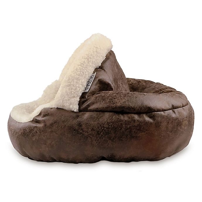 slide 6 of 6, Precious Tails Deep Dish Cave Small Pet Bed - Brown, 1 ct