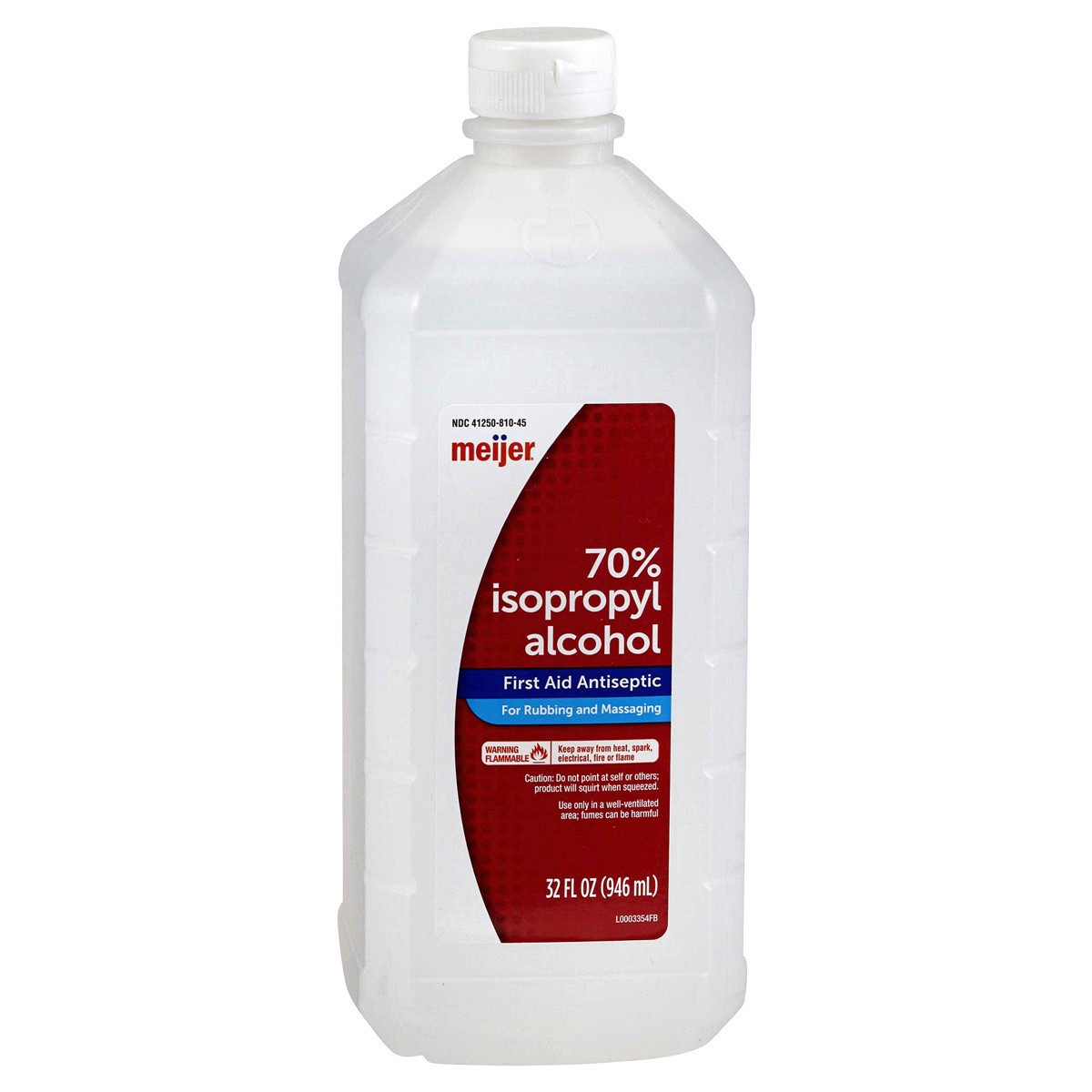 slide 1 of 5, Meijer 70% Isopropyl Alcohol First Aid Antiseptic, 32 oz