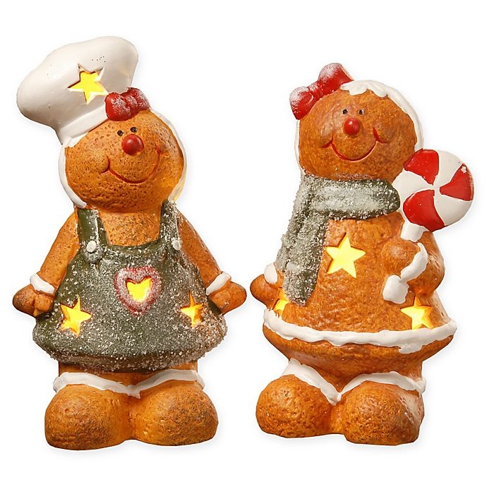 slide 1 of 1, National Tree Company LED Gingerbread Couple Holiday Decor, 1 ct