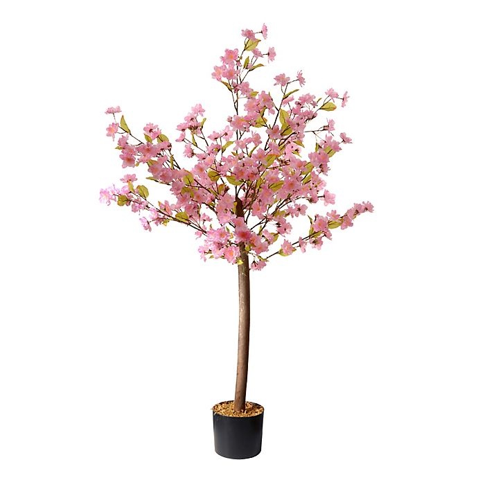 slide 1 of 1, National Tree Company Artificial Cherry Blossom Tree, 4 ft