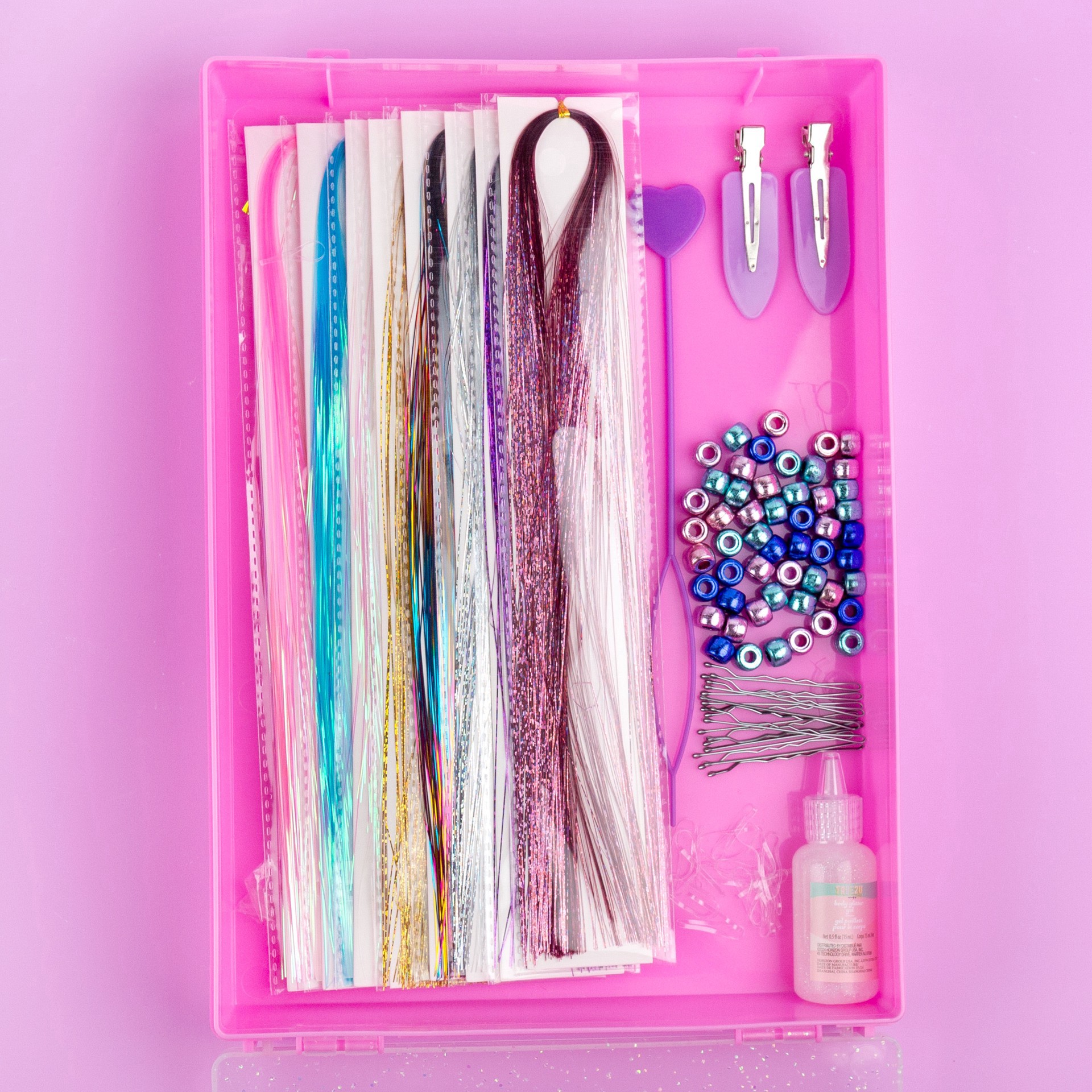 slide 3 of 5, Stmt True2u Hair Tinsel Studio, 8 in x 1.75 in