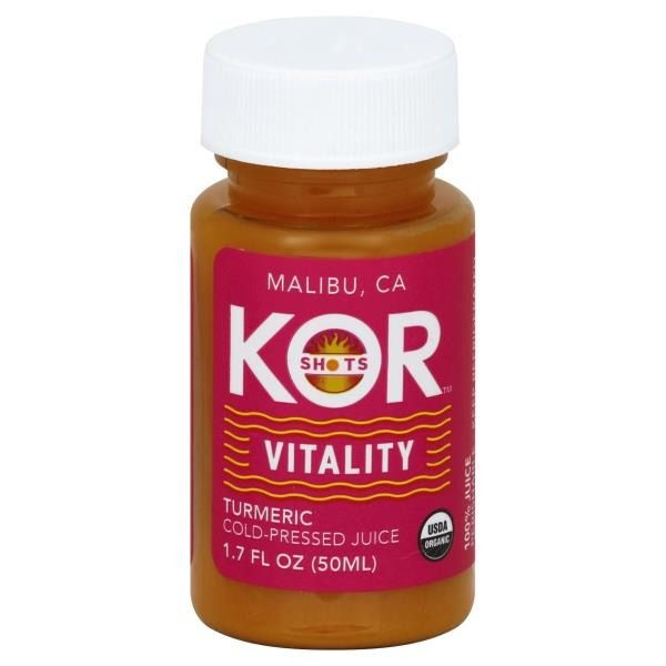 slide 1 of 1, Kor Shots Cold-Pressed Juice, Turmeric, Vitality, 1.7 oz