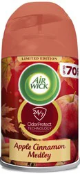 Air Wick Automatic Air Freshener Spray Refill, 1ct, Apple Cinnamon, Essential Oils