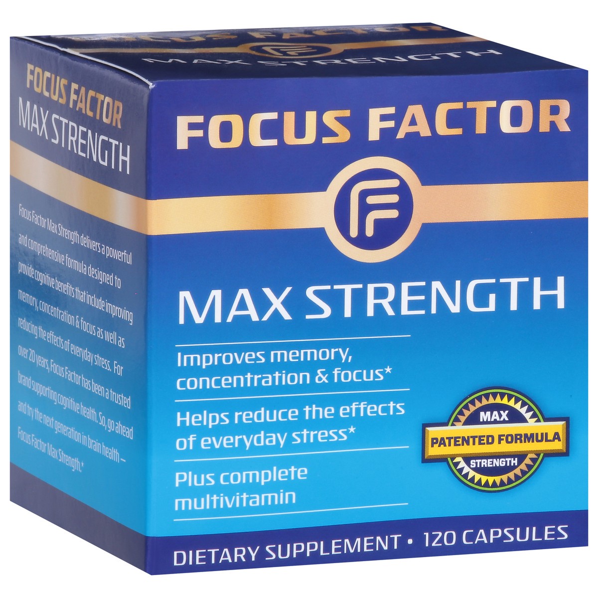 slide 9 of 9, Focus Factor Maximum Strength Capsules, 120 ct