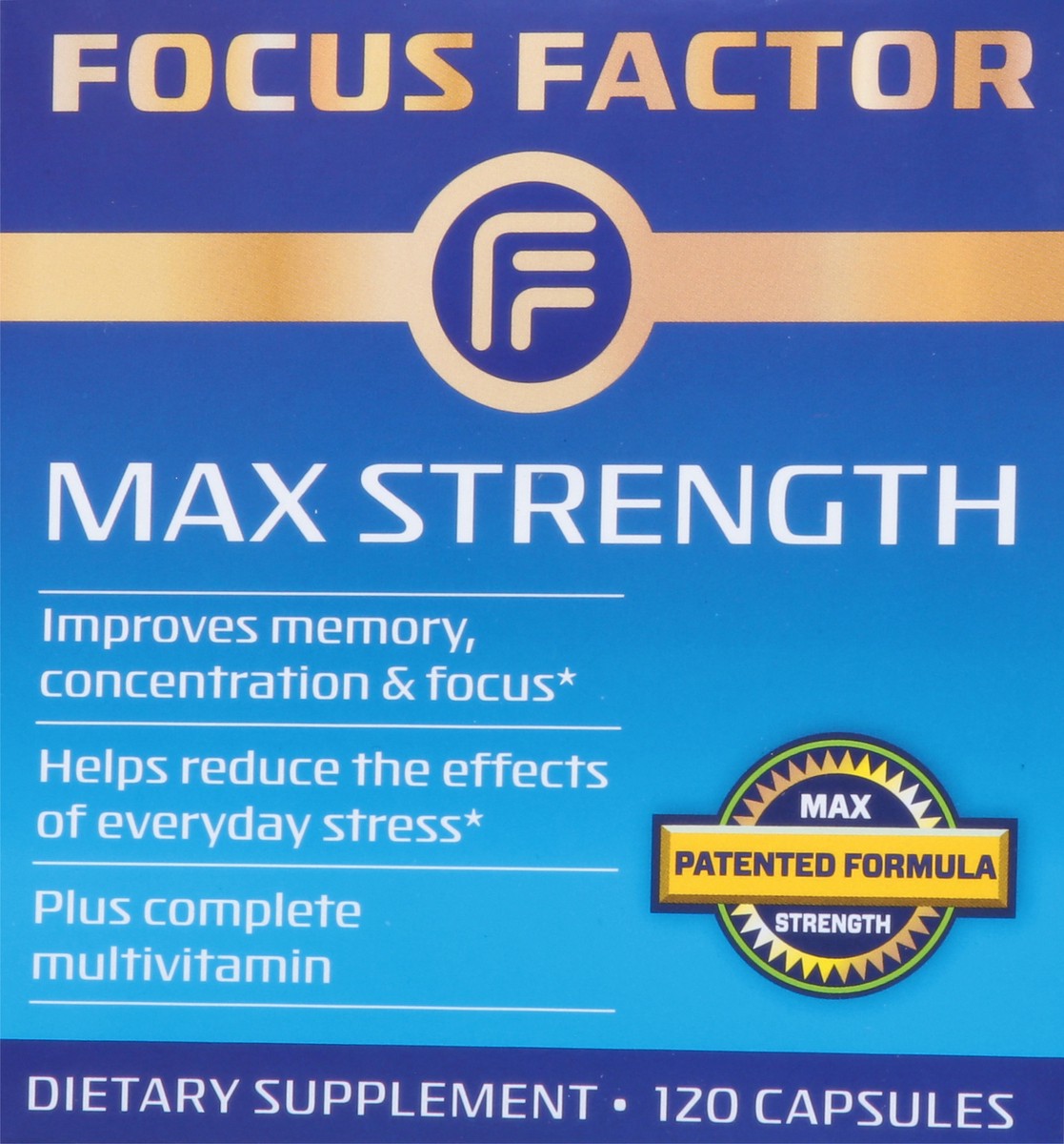 slide 5 of 9, Focus Factor Maximum Strength Capsules, 120 ct