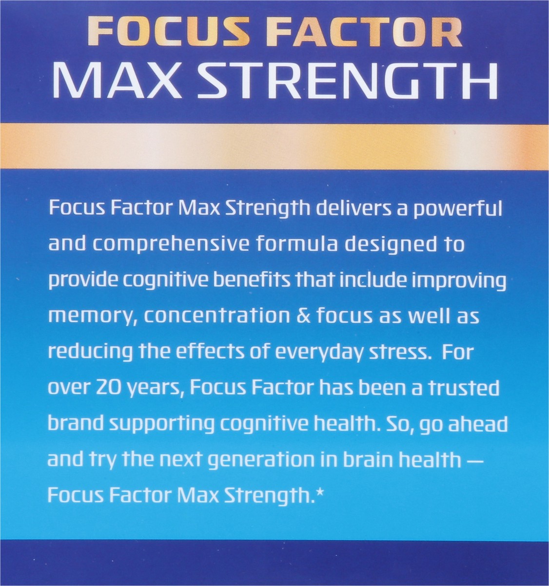 slide 8 of 9, Focus Factor Maximum Strength Capsules, 120 ct