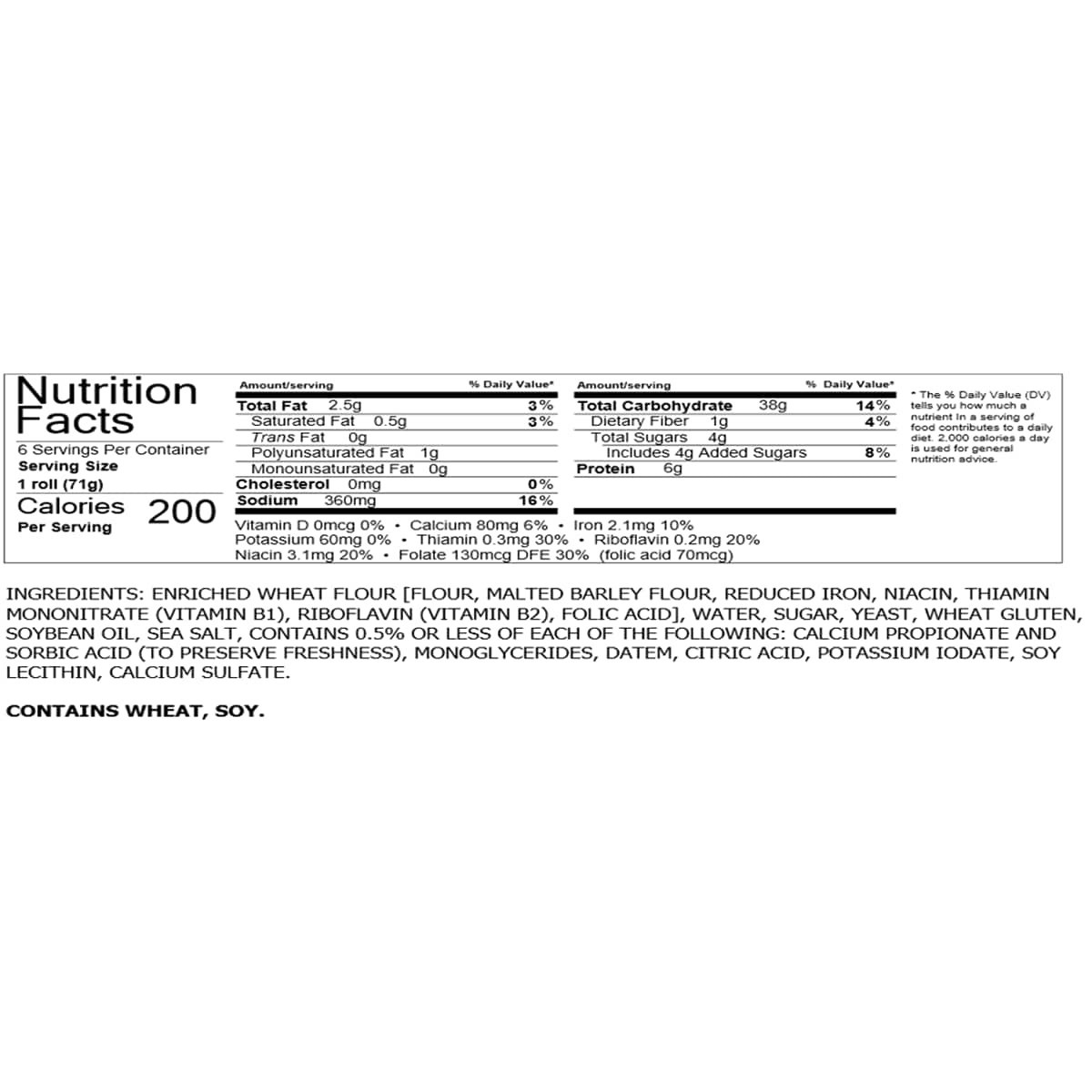 slide 2 of 2, Sara Lee Artesano Plain Sausage Rolls, 6 count, 15 oz, 6 ct