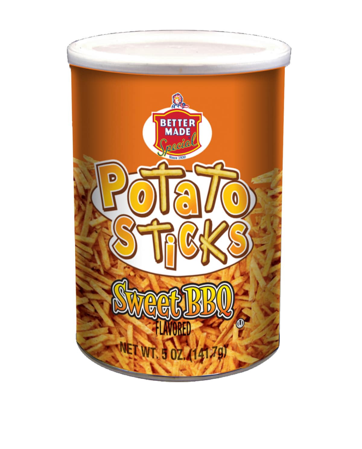 slide 1 of 1, Better Made Sweet Bbq Potato Sticks, 5 oz