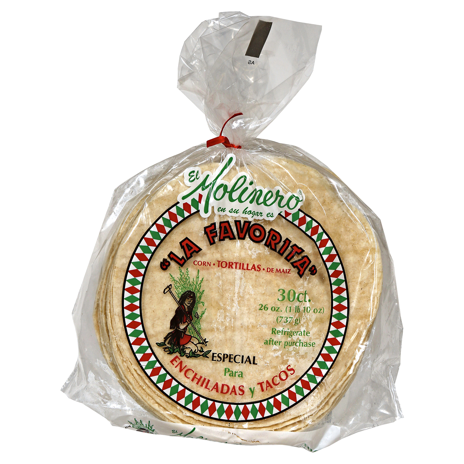 slide 1 of 2, La Favorita Corn Tortillas, 30 ct