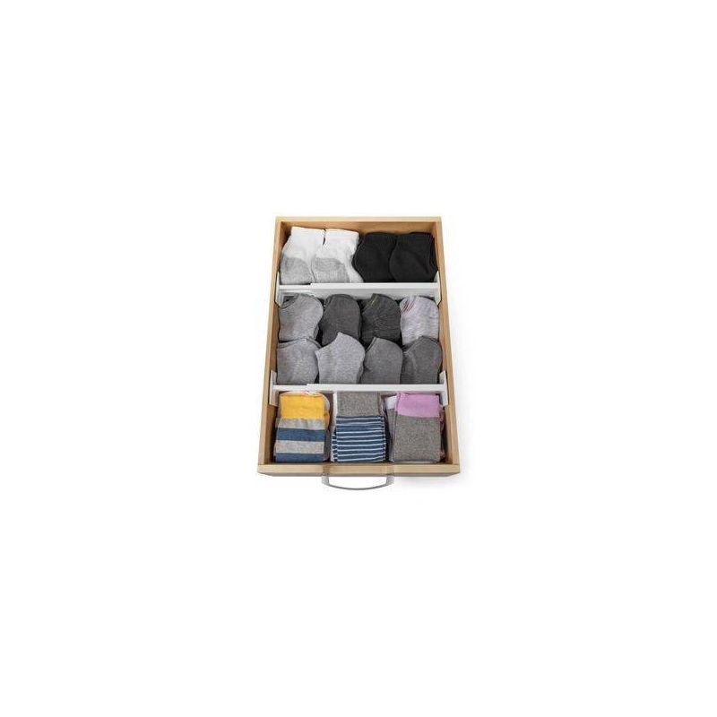 slide 4 of 5, Dial 2 Rails Smart Fit Organizer White, 1 ct