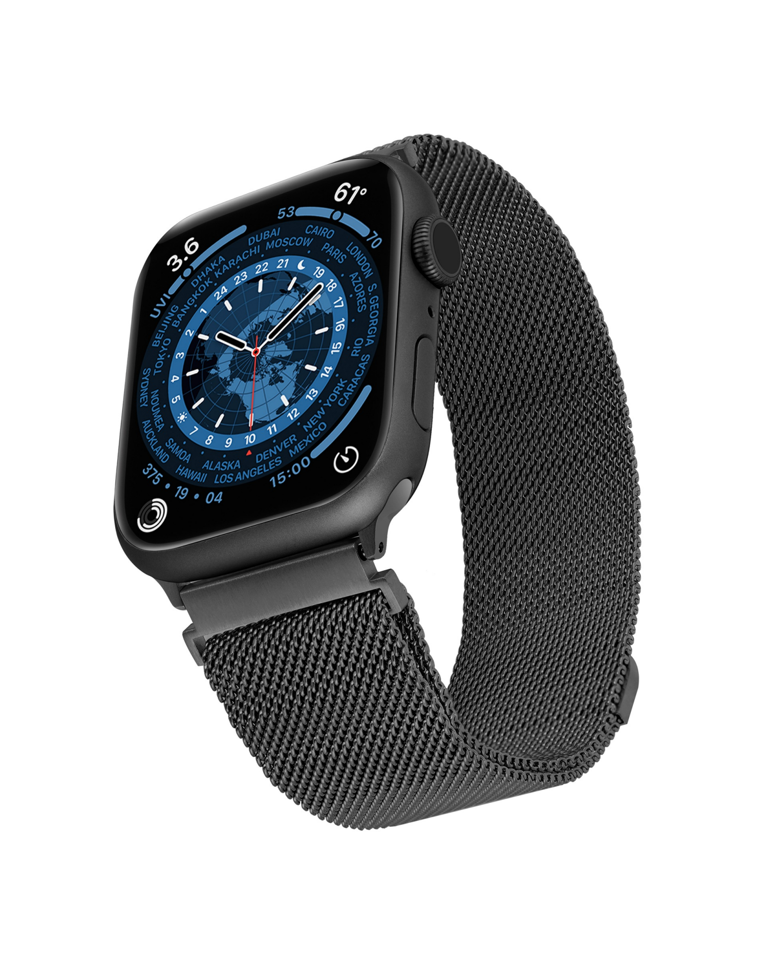 slide 4 of 5, Withit Apple Watch Universal Mesh Black, 1 ct