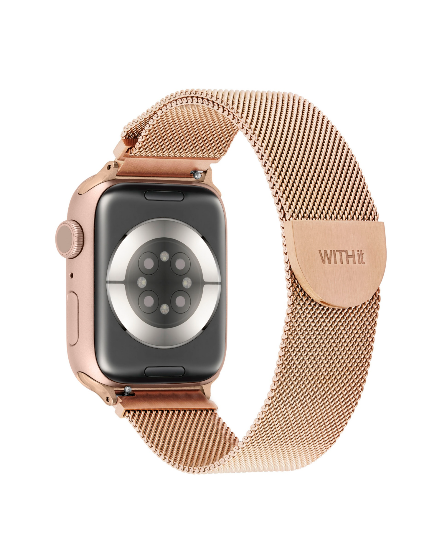 slide 2 of 5, Withit Apple Watch Universal Mesh Starlight, 1 ct