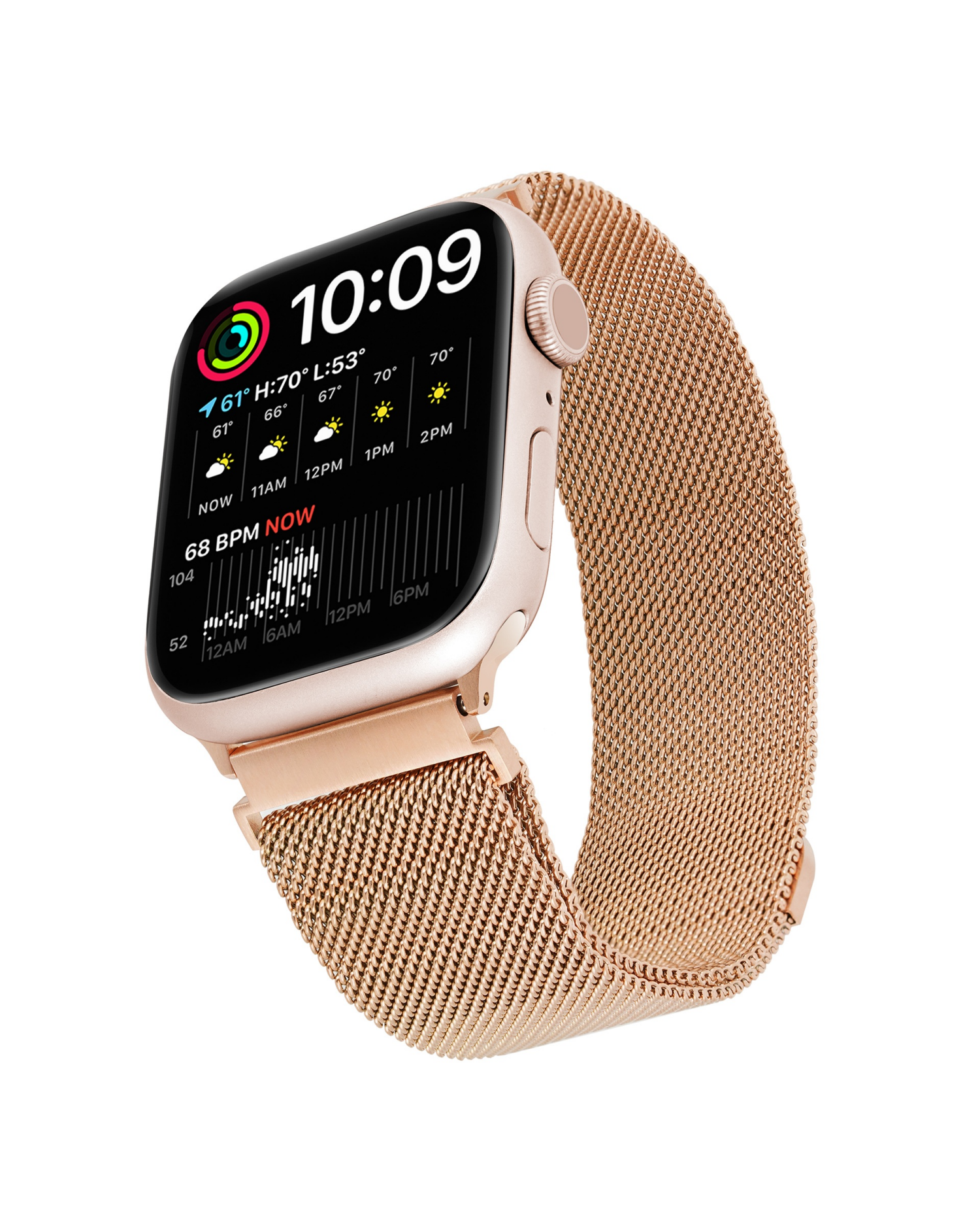 slide 4 of 5, Withit Apple Watch Universal Mesh Starlight, 1 ct