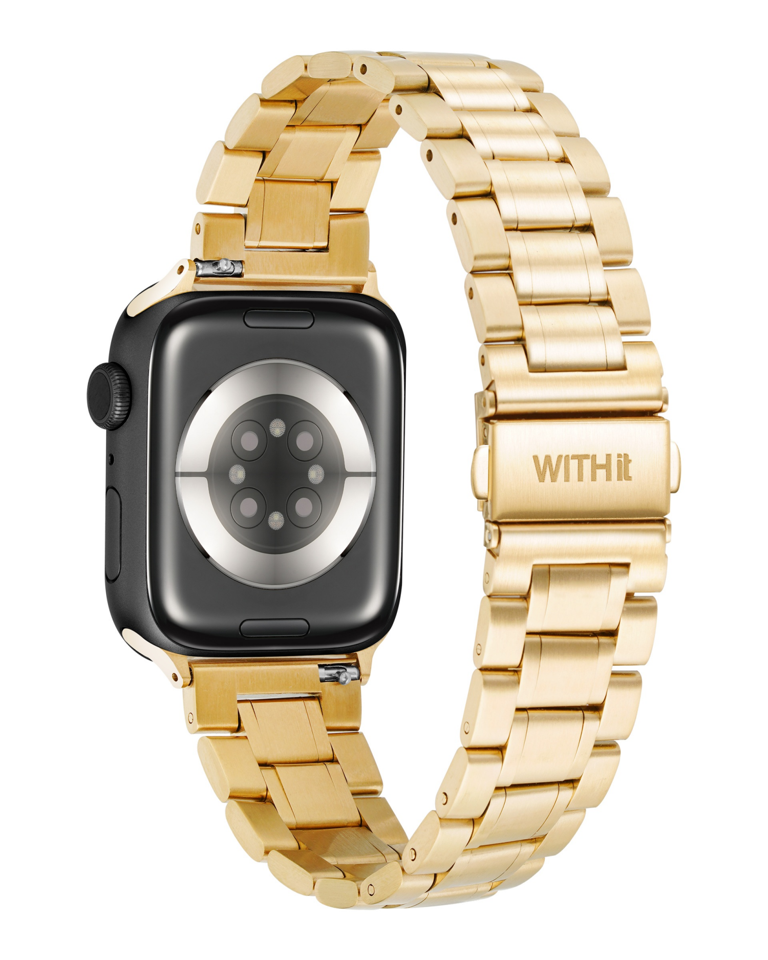 slide 2 of 5, Withit Apple Watch Universal Stainless Link Gold, 1 ct