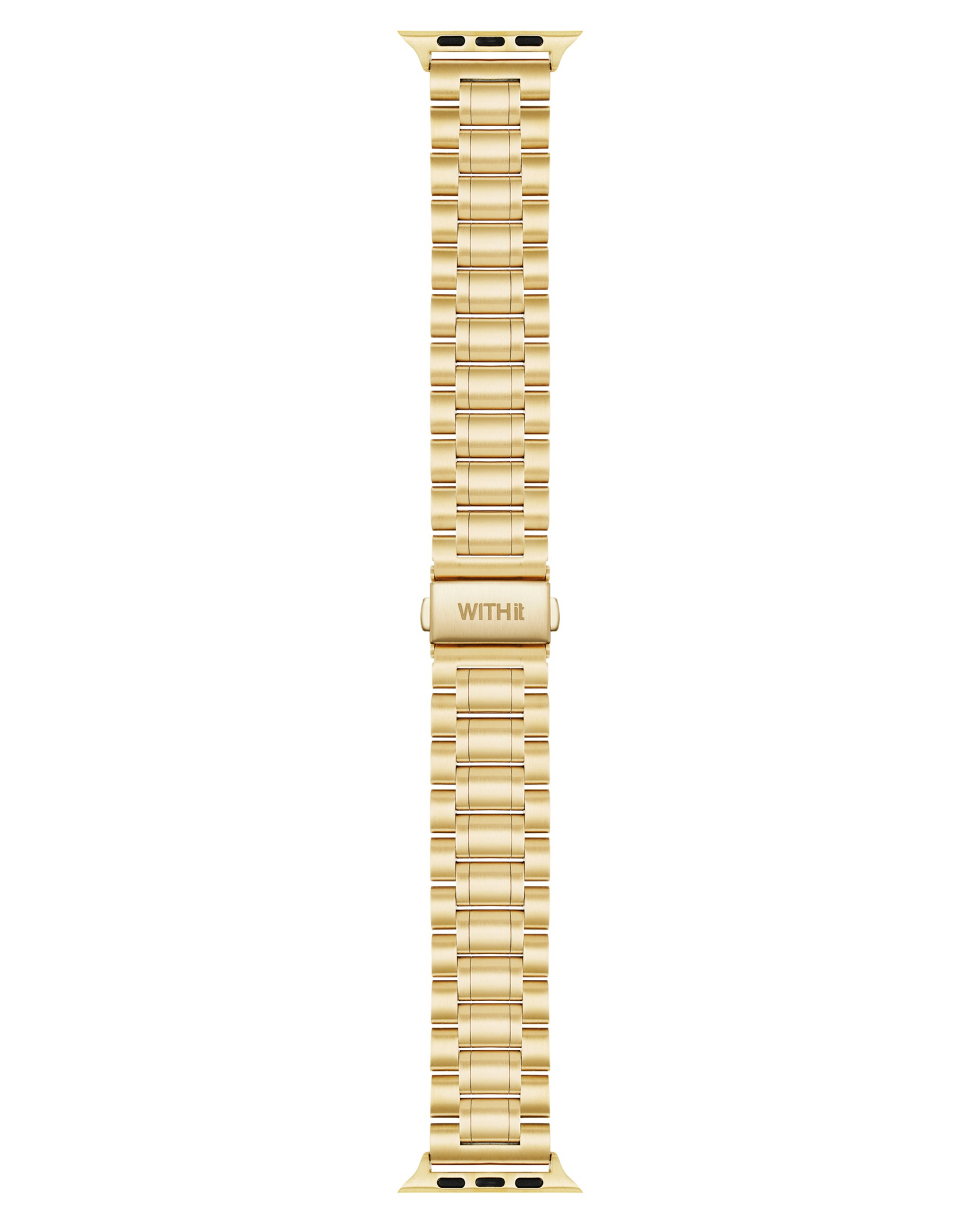 slide 1 of 5, Withit Apple Watch Universal Stainless Link Gold, 1 ct