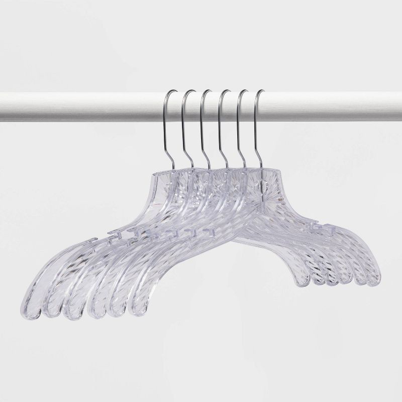 slide 1 of 4, 6pk Crystal Dress Hangers - Room Essentials™, 6 ct