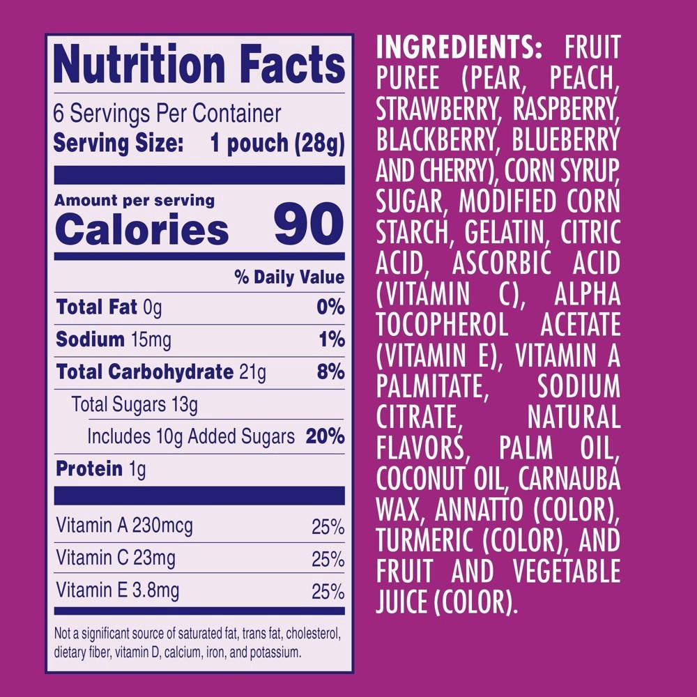 slide 3 of 5, Welch's Juicefuls Berry Blast Juicy Fruit Snacks 6 - 1 oz (28 g) Pouches, 6 ct