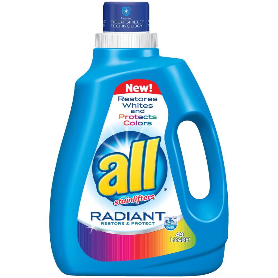 slide 1 of 1, All Radiant Laundry Detergent, 1 ct