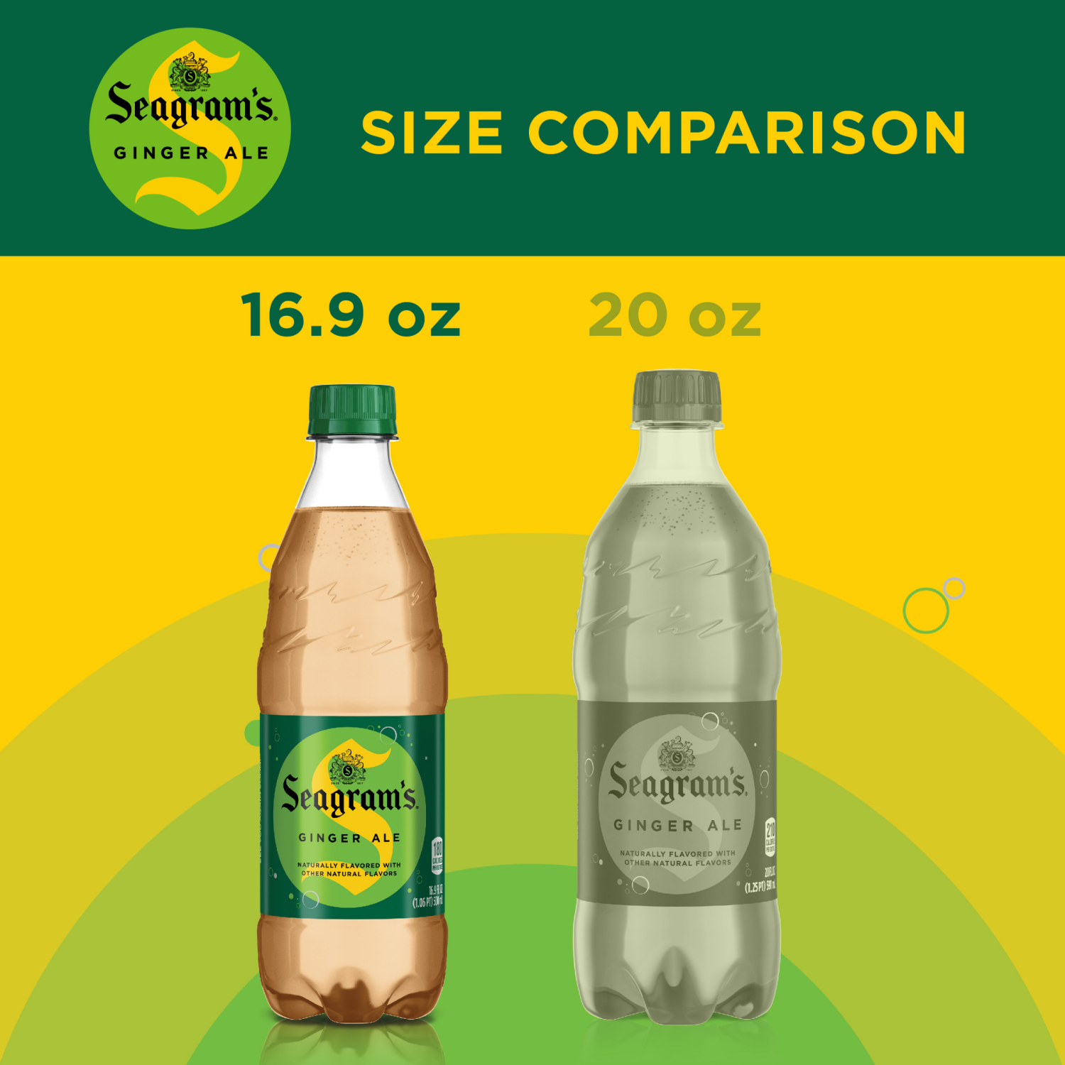 slide 2 of 8, Seagram's Seagrams Ginger Ale Bottles, 16.9 fl oz, 6 Pack, 6 ct; 16.9 fl oz