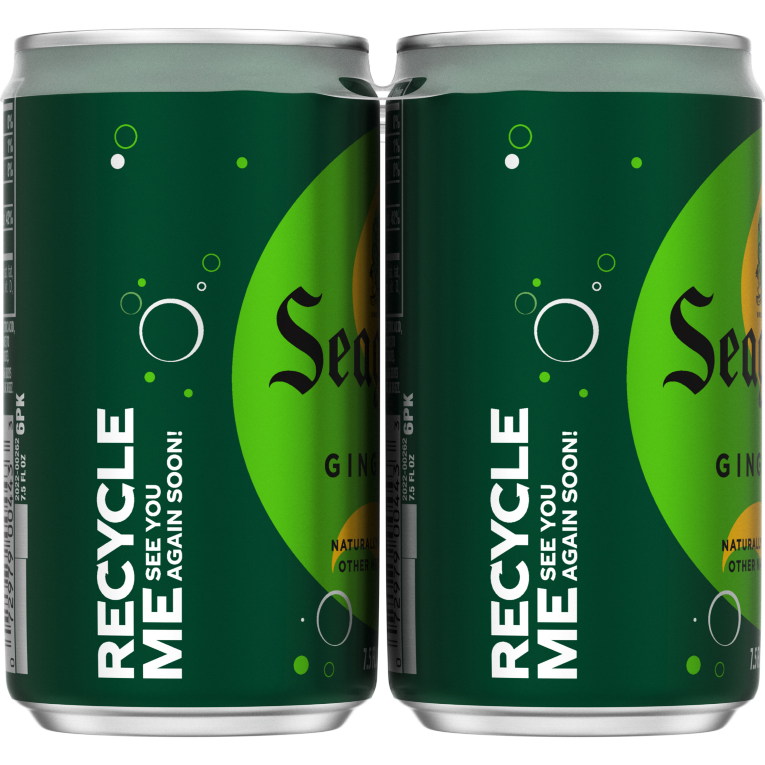 slide 4 of 8, Seagram's Ginger Ale, 6 ct; 7.5 oz