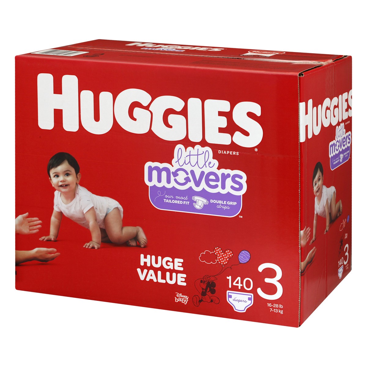 slide 9 of 11, Huggies Disney Baby 3 (16-28 lb) Diapers 140 ea, 140 ct