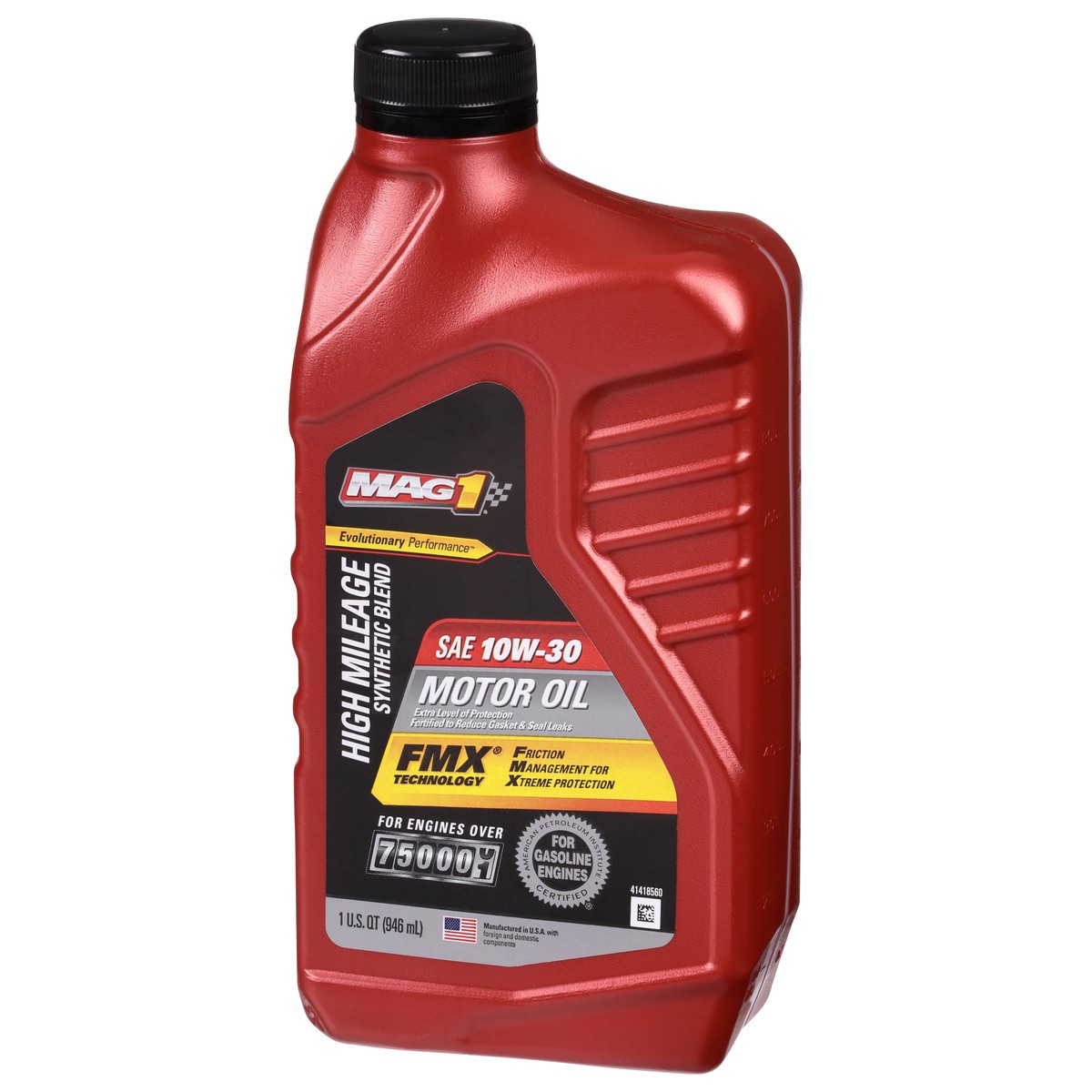 slide 4 of 4, Mag 1 10W-30 Synthetic Blnd High Mlg, 1 qt