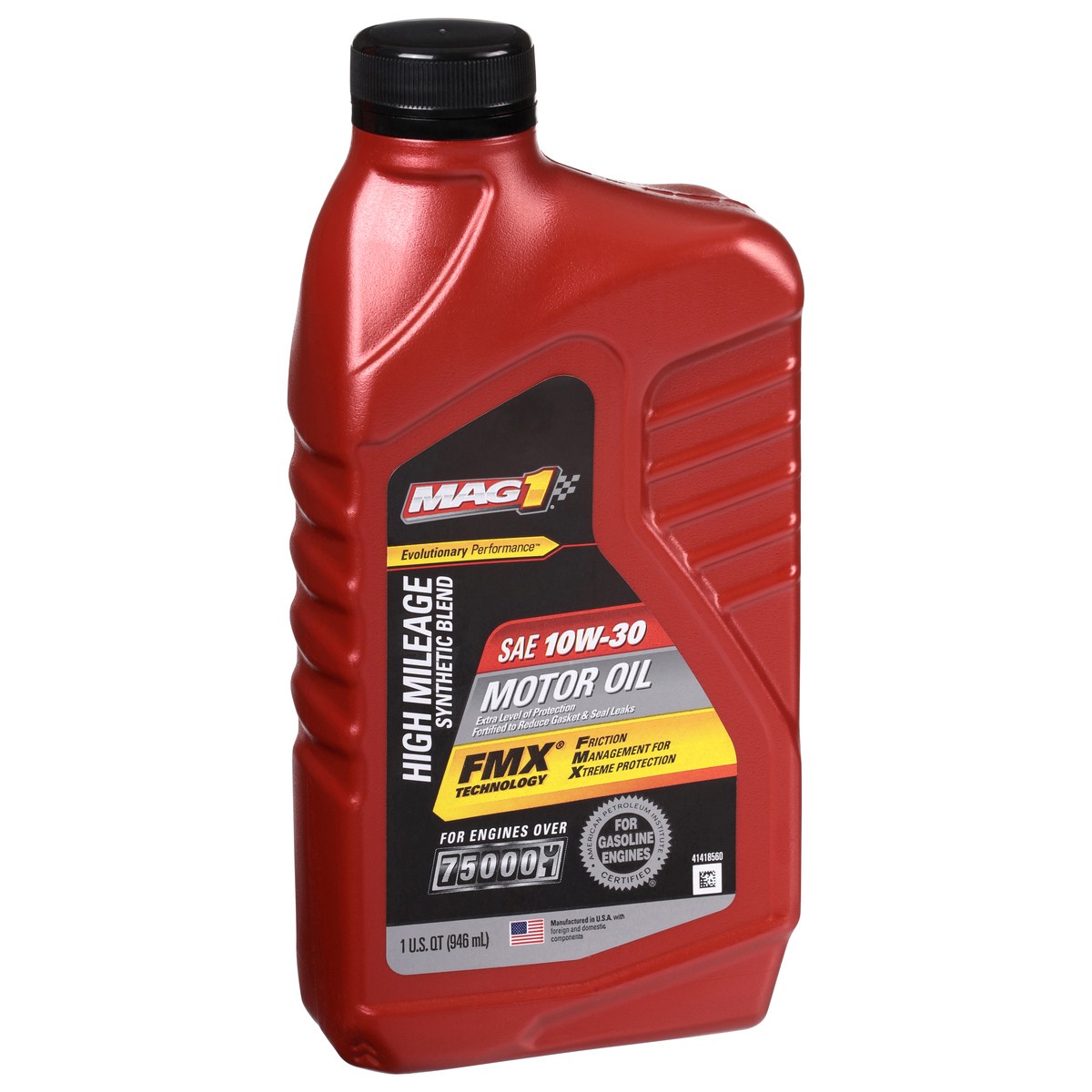 slide 3 of 4, Mag 1 10W-30 Synthetic Blnd High Mlg, 1 qt