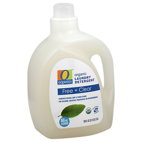 slide 1 of 1, O Organics Laundry Detergent Free & Clear, 100 oz