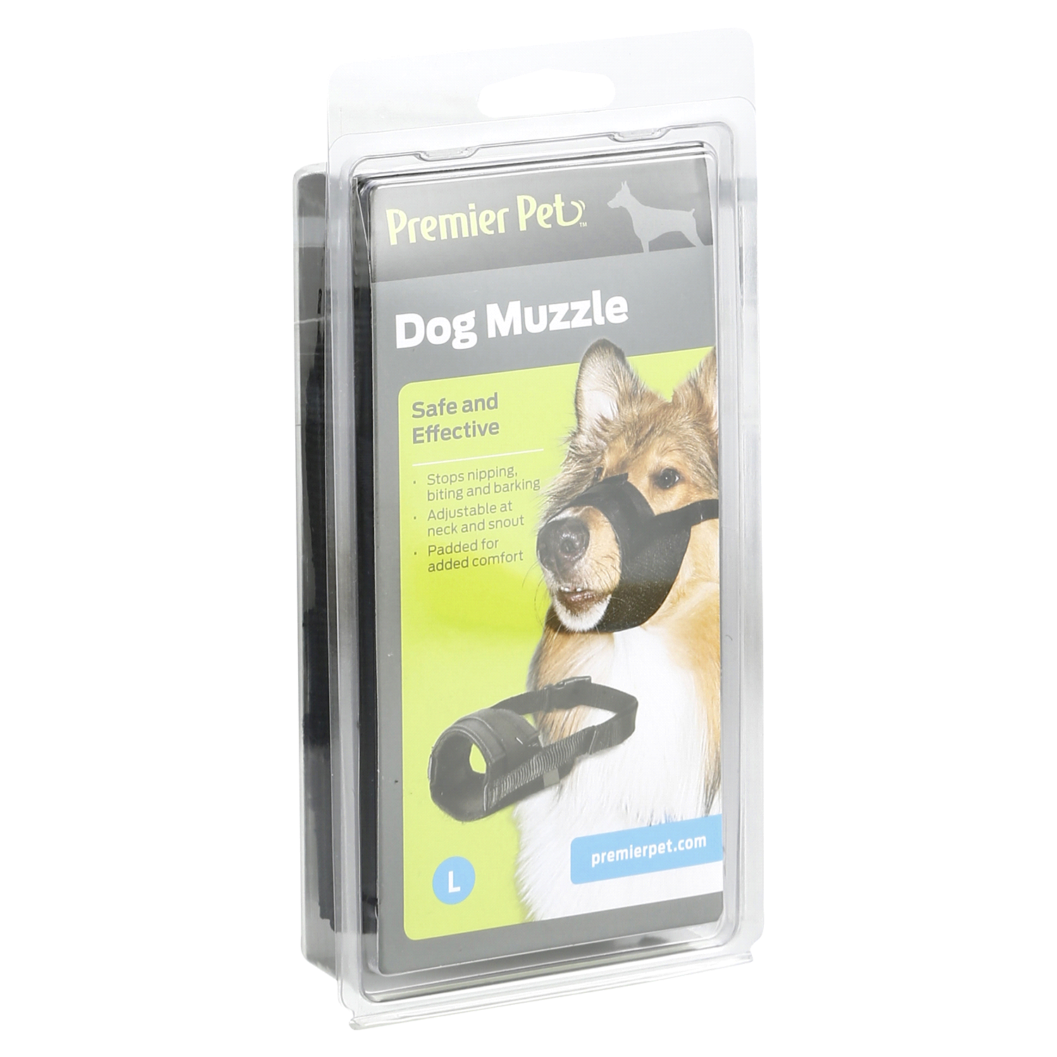 slide 4 of 5, Premier Pet Dog Muzzle, Large, Black, 1 ct