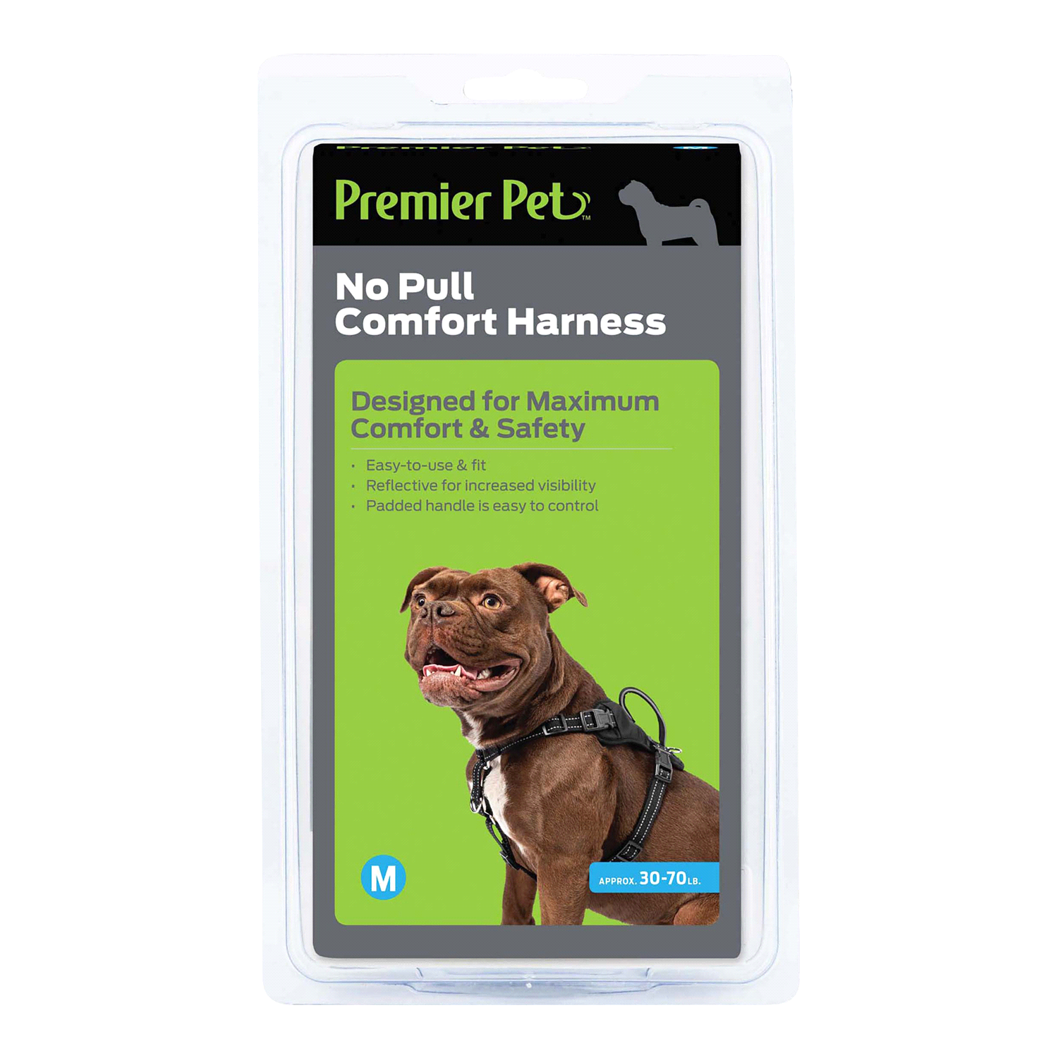 slide 1 of 3, Premier Pet No-Pull Comfort Harness, Black, Medium, LG